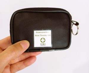 Mini homeopathy travel first aid kit